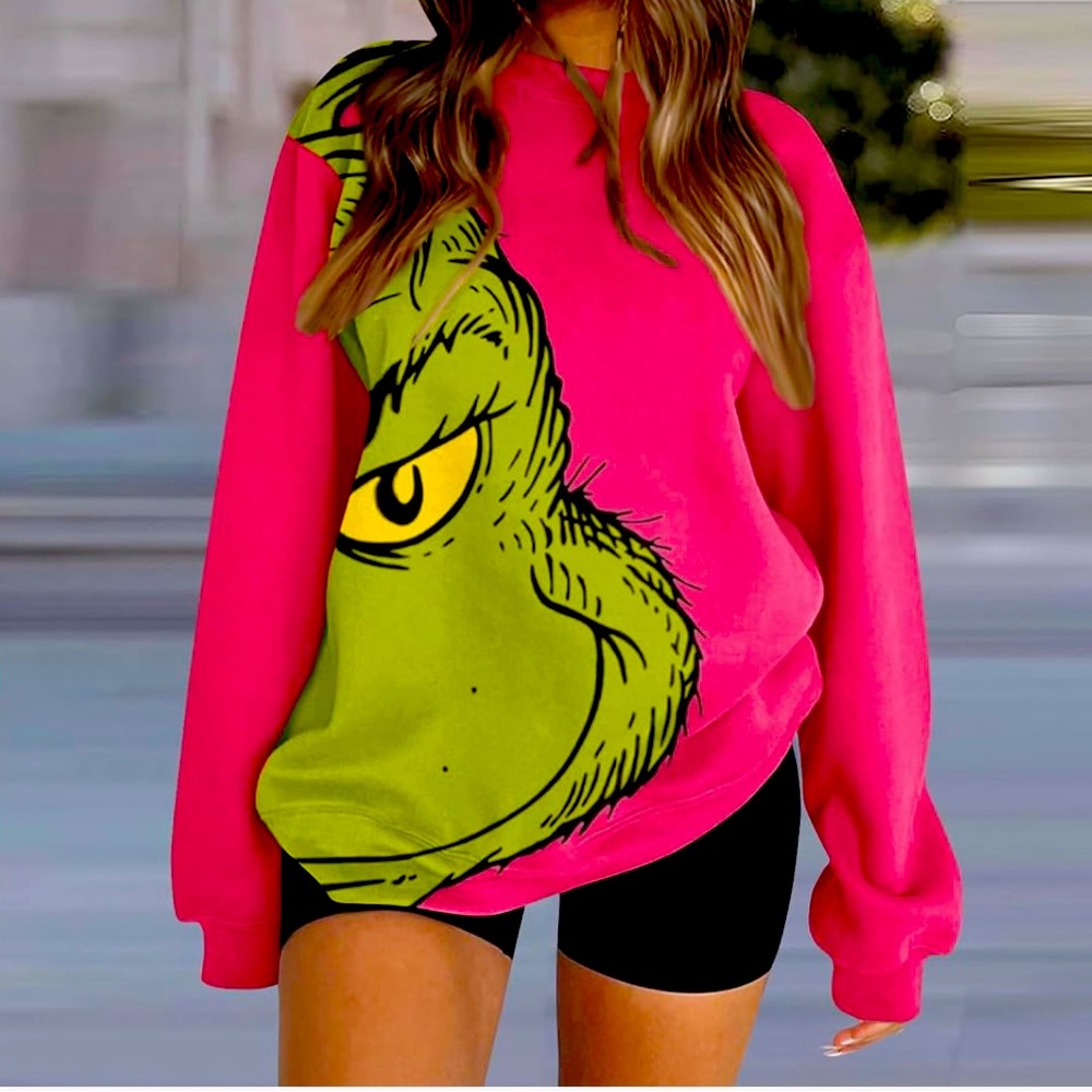 Pink/Green Grinch Sweater